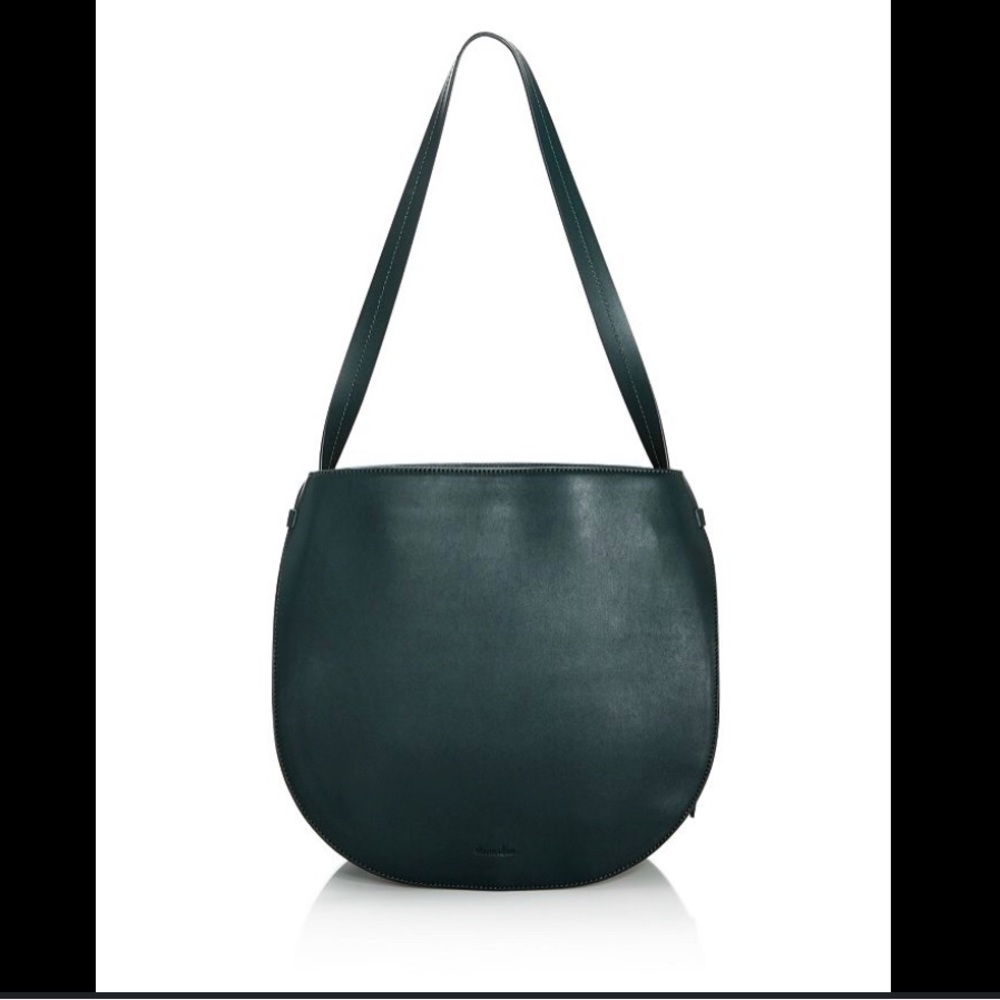Steven Alan Helena Black  Half Moon Leather Shoulder Bag GUC